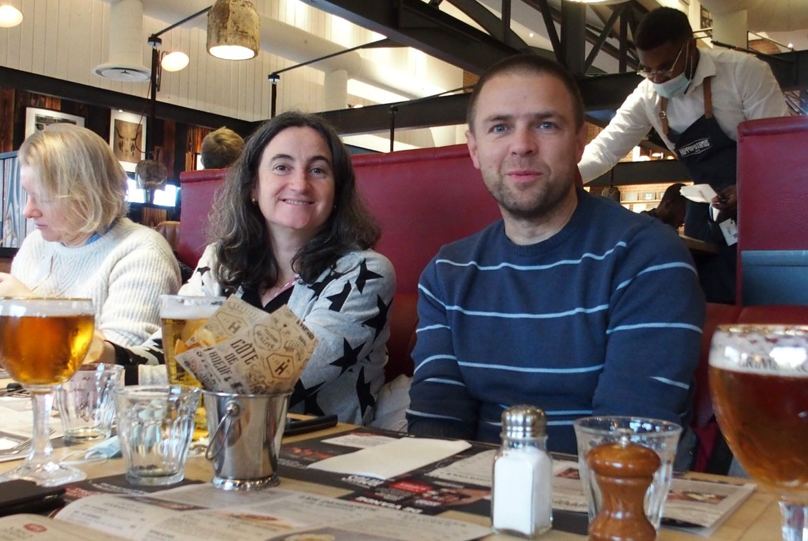 Au dejeuner cedric et sylvie