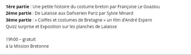 Costume Glazig à la Mission