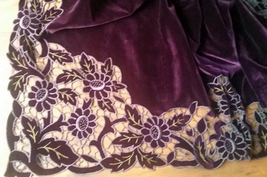 Collection graciane broderie richelieu avec fils d or