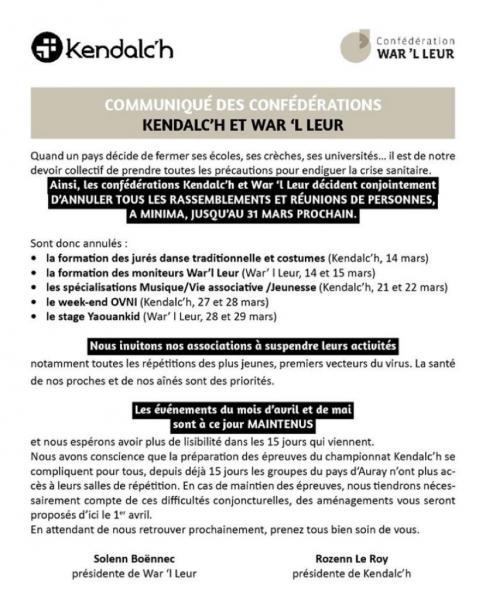 Communique condederations