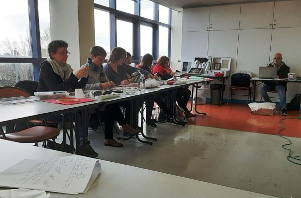 Des participants bien appliques