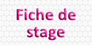 Fiche de stage 1