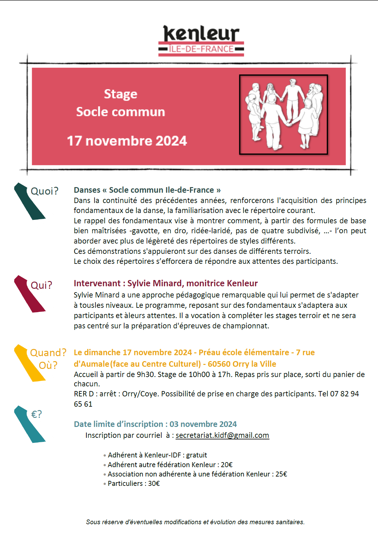 Stage socle commun novembre 2024
